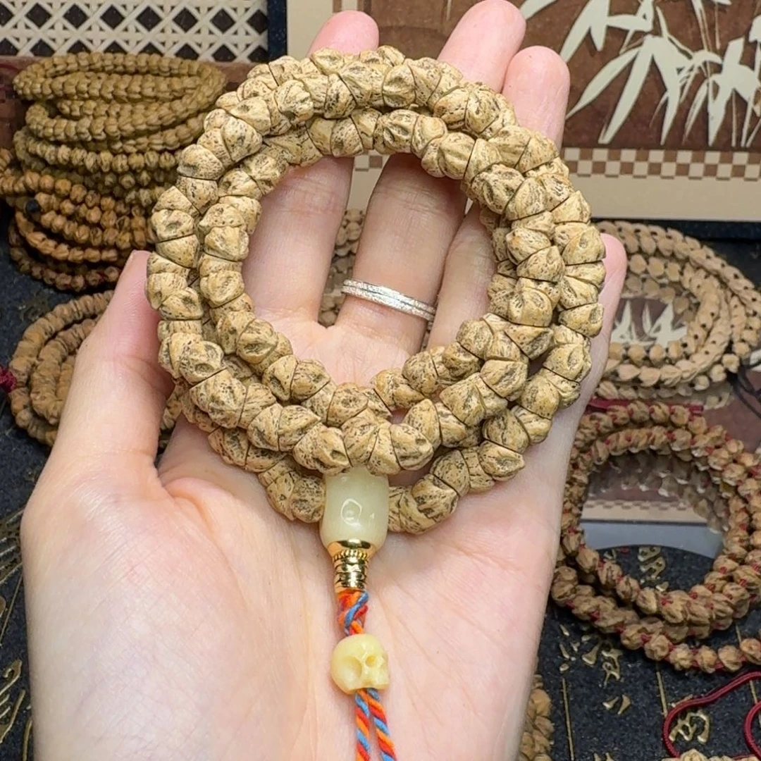 柏香籽/百香籽手串狐尾花