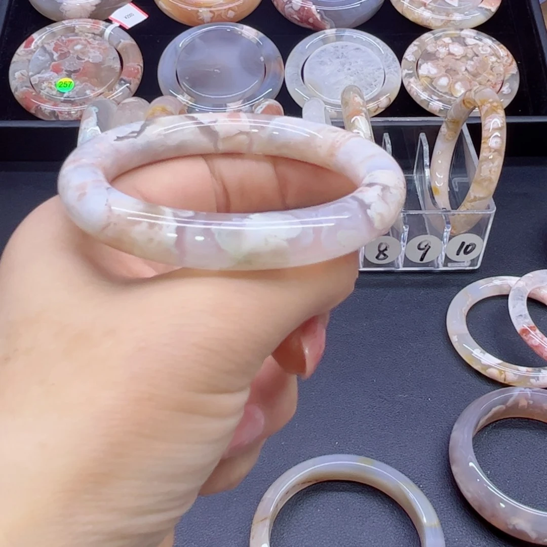 玛瑙/玉髓手镯未镶嵌竹*54