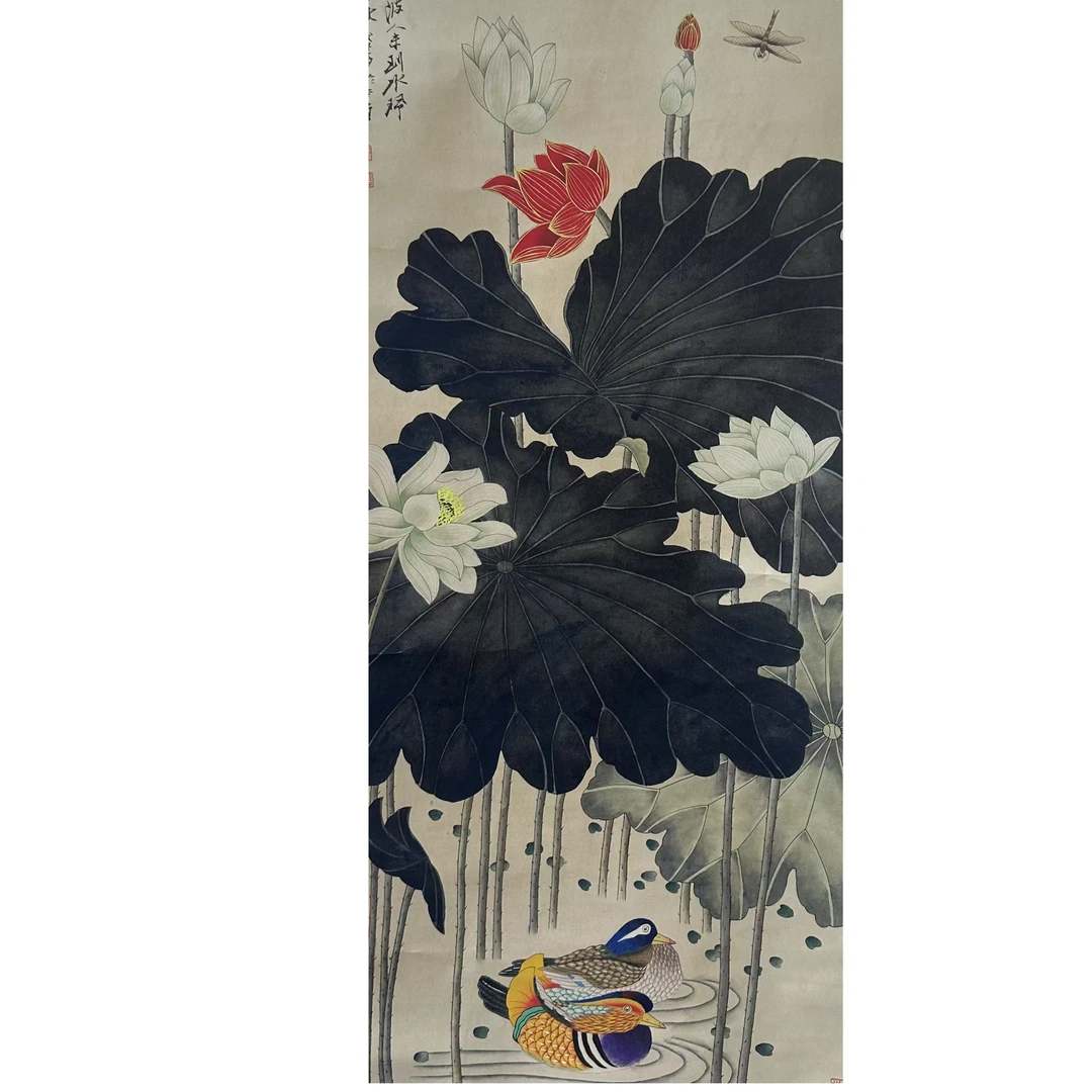 Zdq款花鸟立轴136x67 8.2平尺