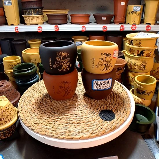 宜兴紫砂花盆135686