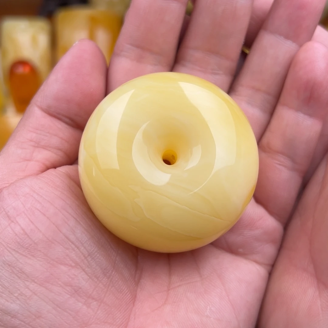 琥珀颈饰未镶嵌嘟*噜纯天然蜜蜡