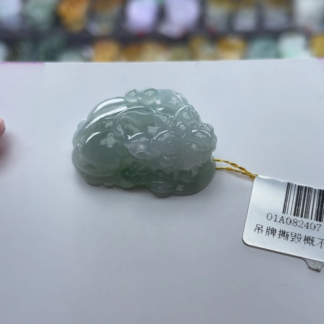 翡翠颈饰未镶嵌貔貅