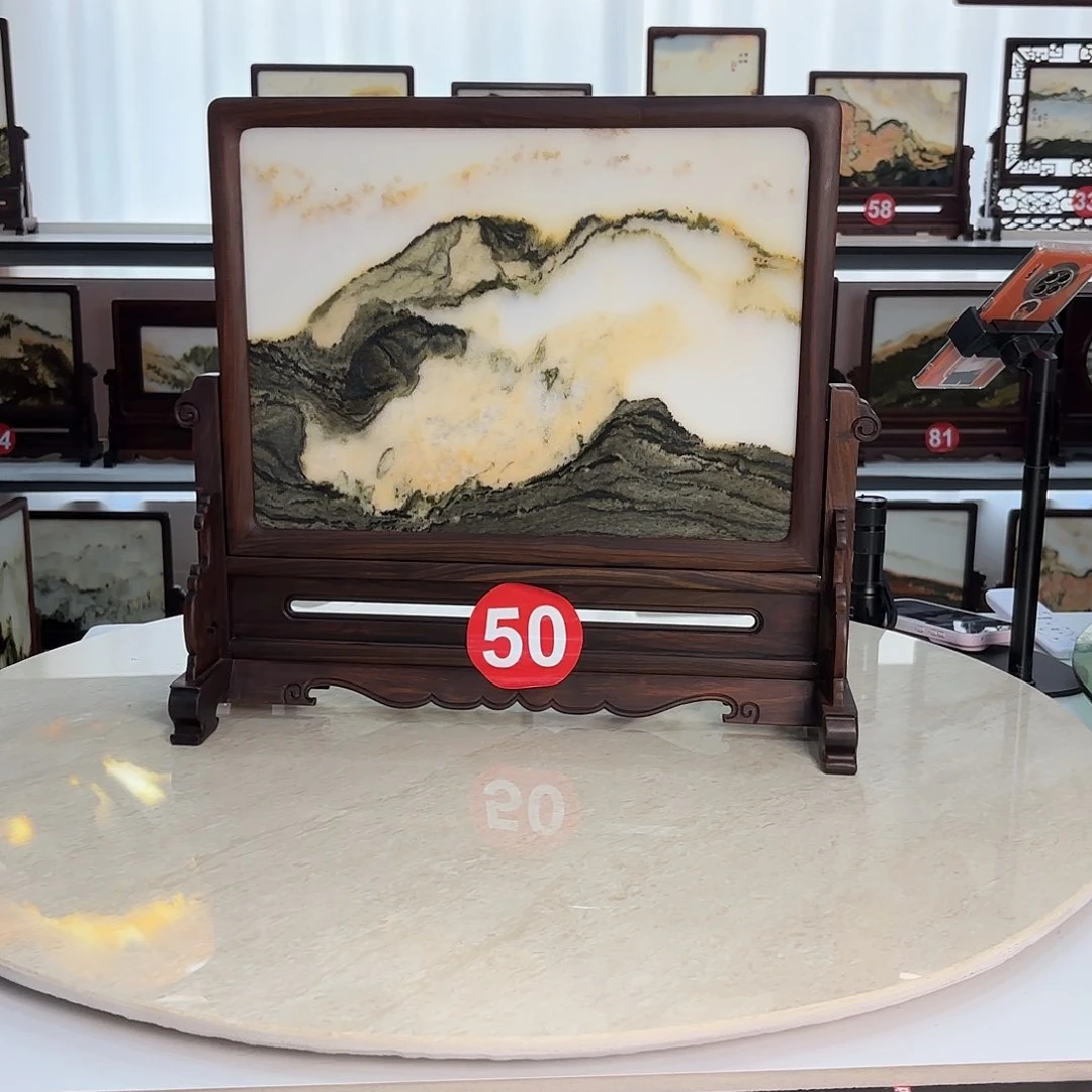 石材别****梦天然云石摆件