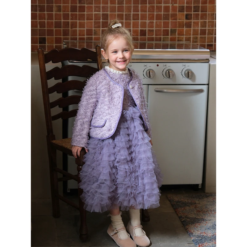 【6.18反季清】乐佩公主 精致流苏！小香风短外套气质女宝秋冬 IS191