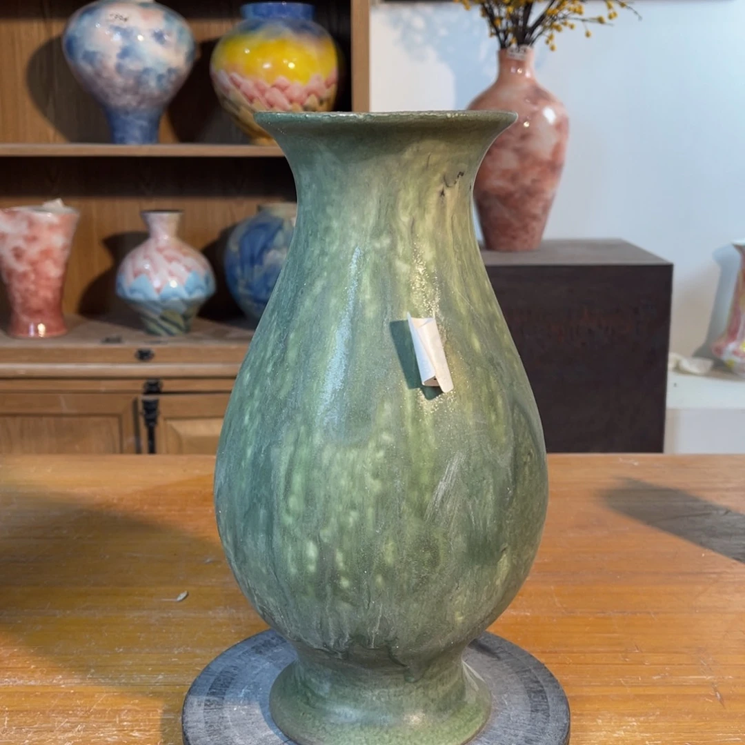 摆件陶景德镇陶瓷高31内口7微瑕