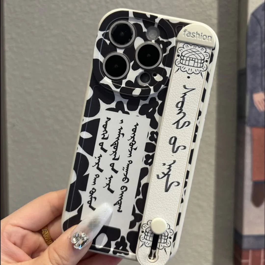 适用于「苹果/华为/小米/OPPO」蒙元素民族风硅胶壳网红镜头全包