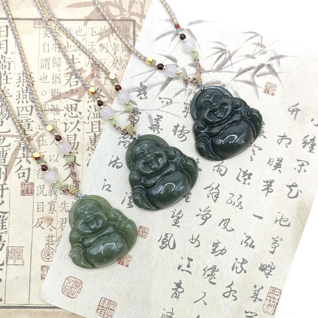 天然和田玉 沙枣青佛公 多样性发货拍一发一H281