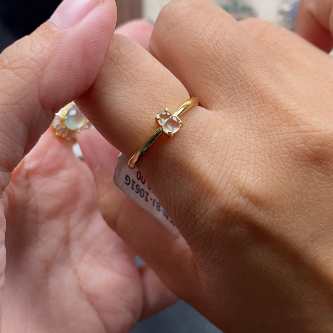 翡翠银S925镶嵌戒指