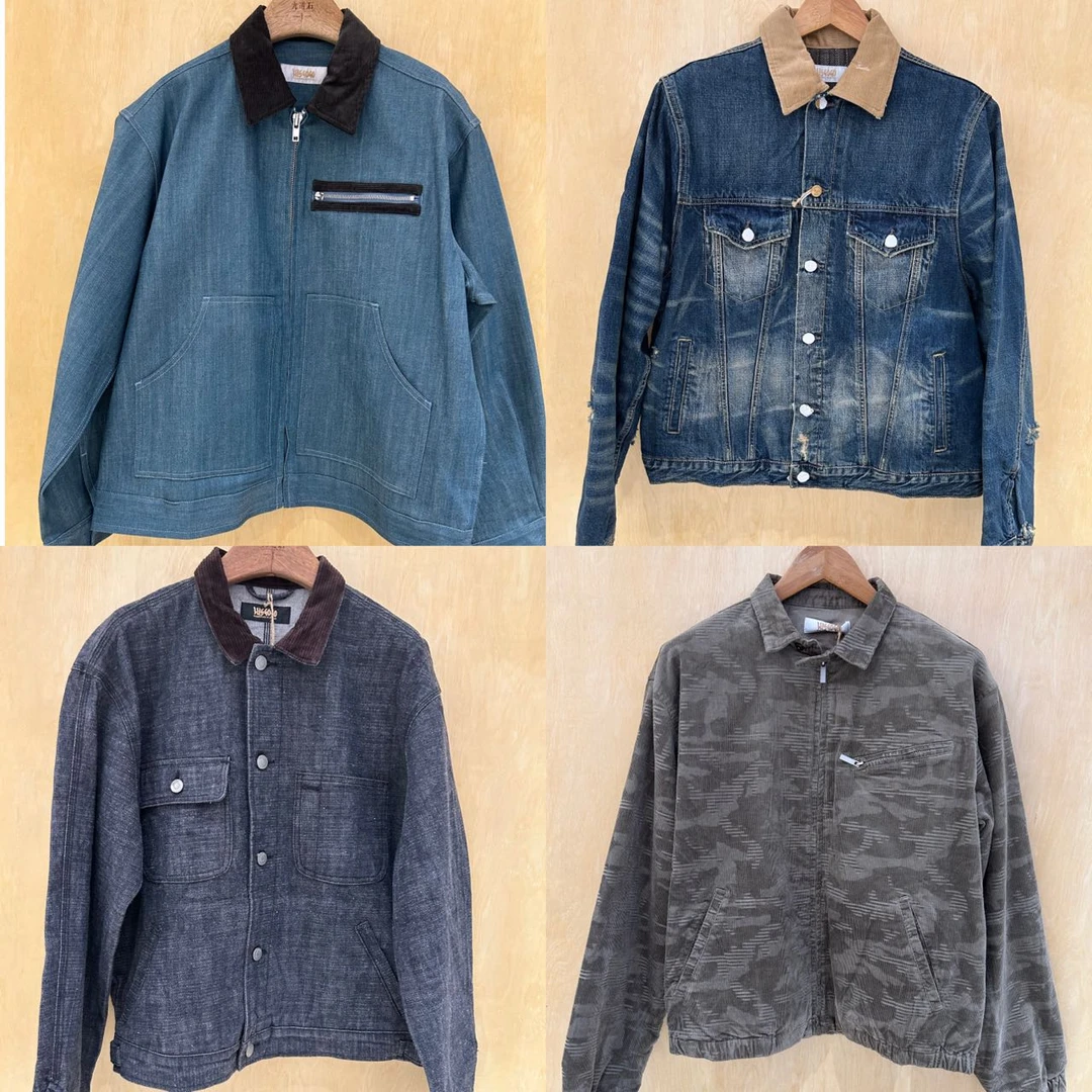 复古标准水洗日系宽松型蜡染夹克秋季男款摩斯风