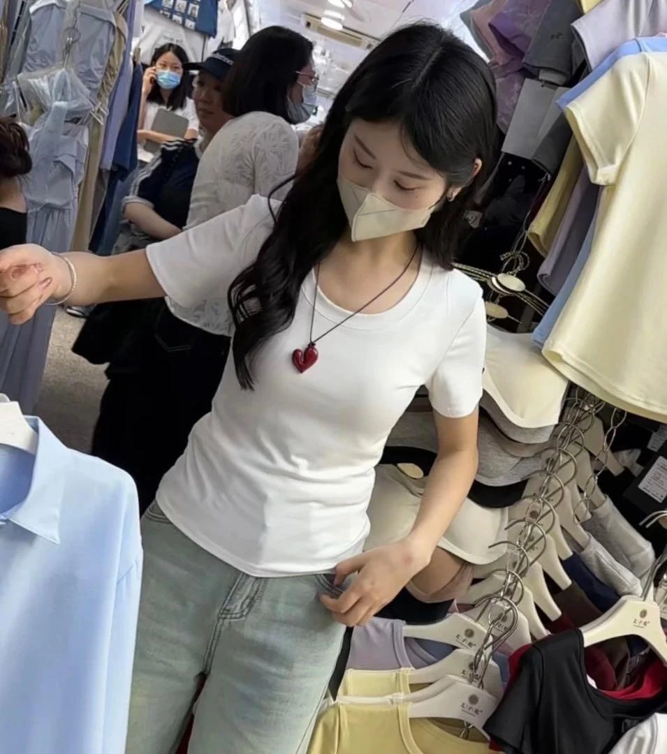 【新款推荐】太子松➕新款基础百搭u领短袖25015