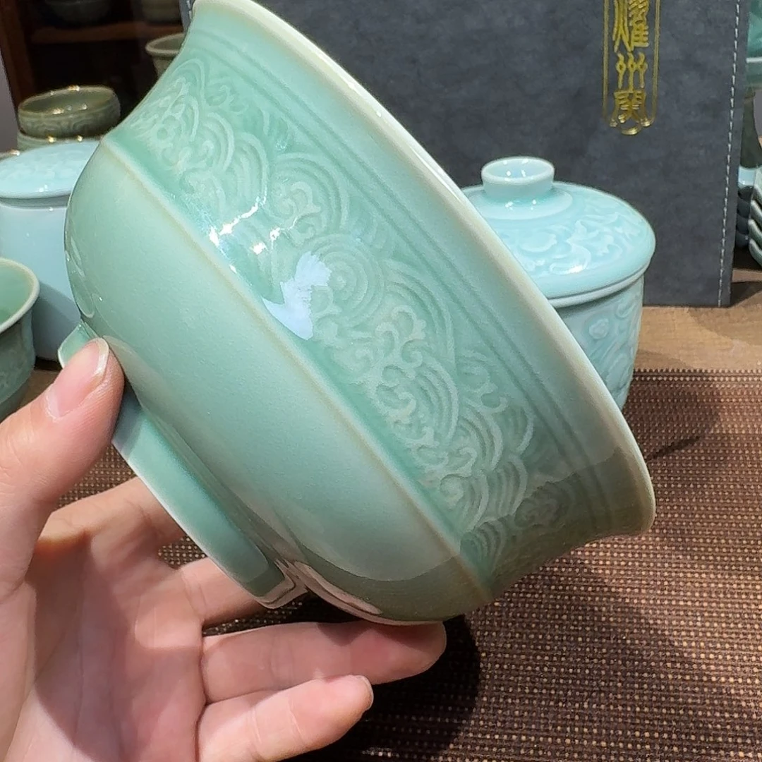 微瑕 7 英寸海浪碗 1 只