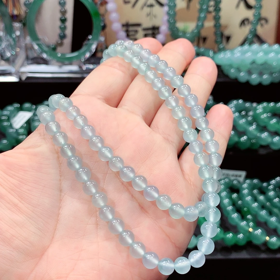 翡翠未镶嵌手链卡6.2