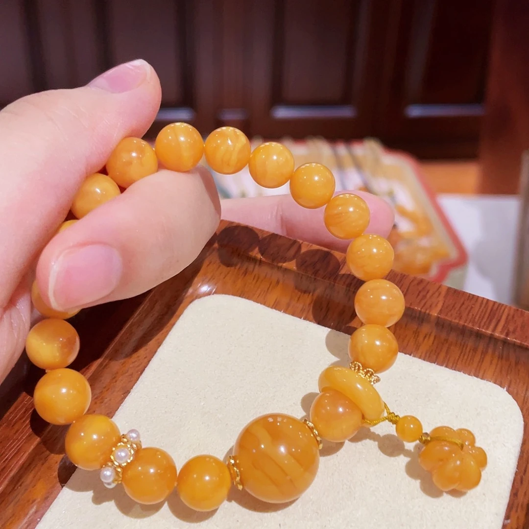 蜜蜡手链未镶嵌手串