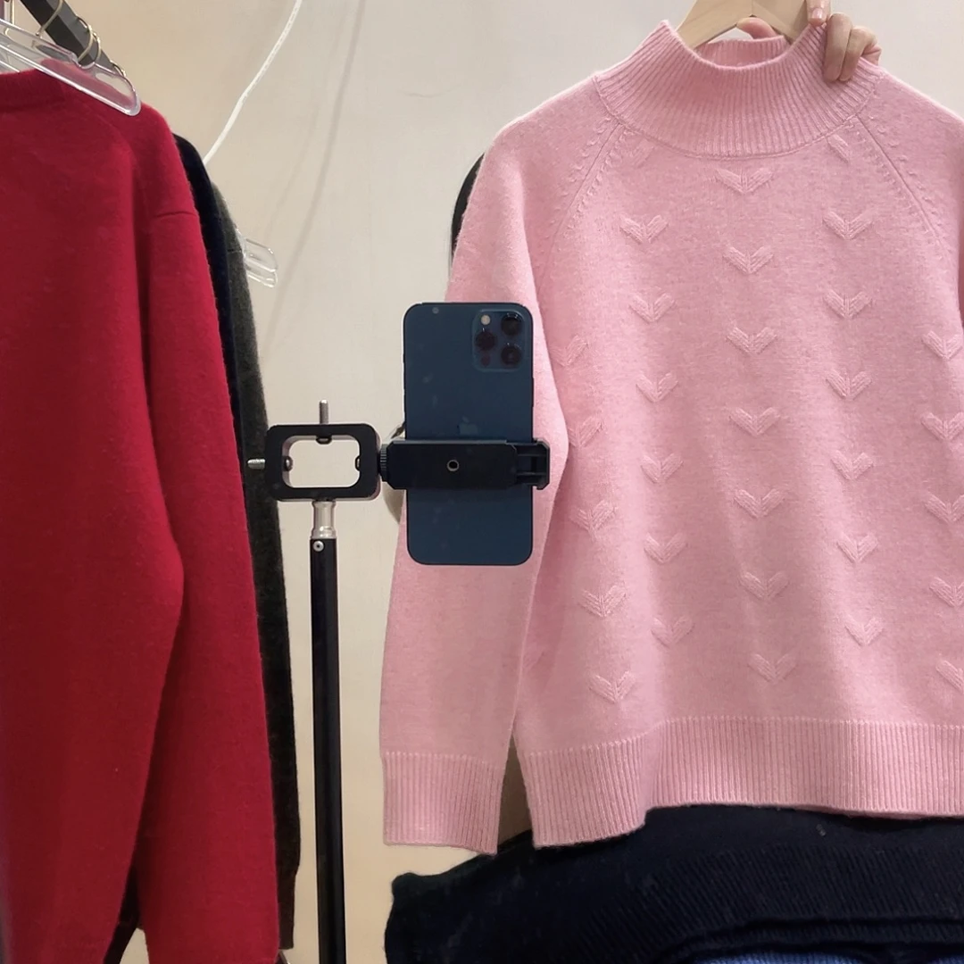 半高领粉色胸围100