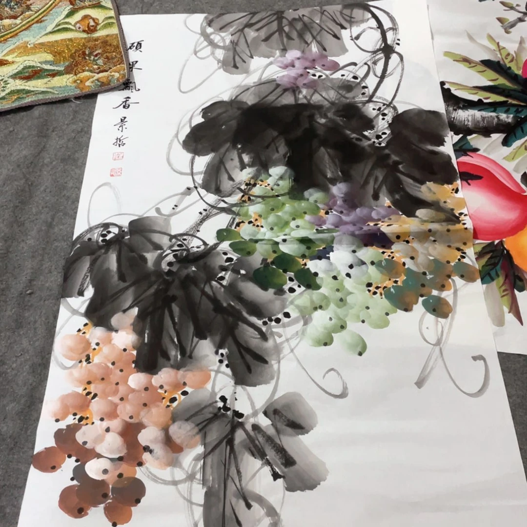 国画国画作品画心一张