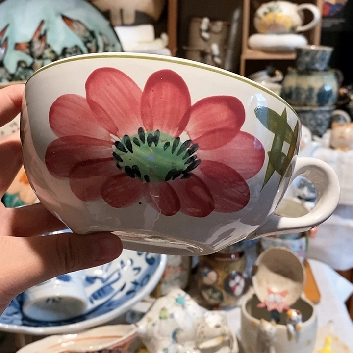 搪瓷大号米饭碗咖啡杯