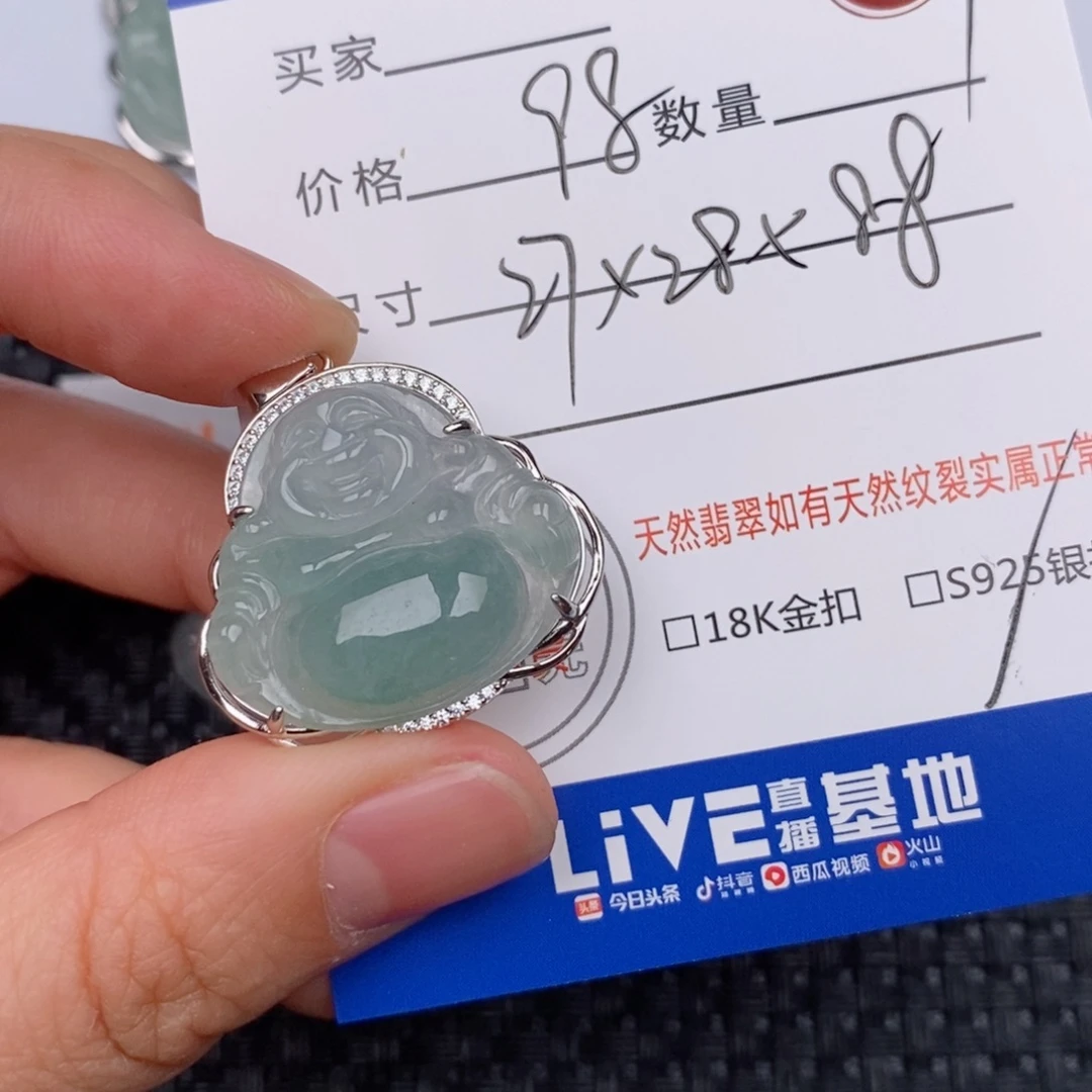 夏***阳翡翠银S925镶嵌颈饰