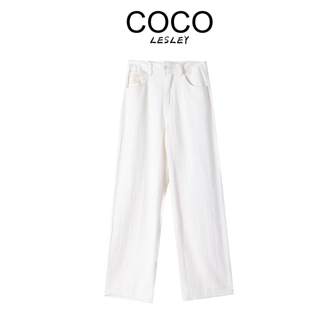 【COCO LESLEY】夏季新款舒适时尚运动休闲百搭直筒裤-3214