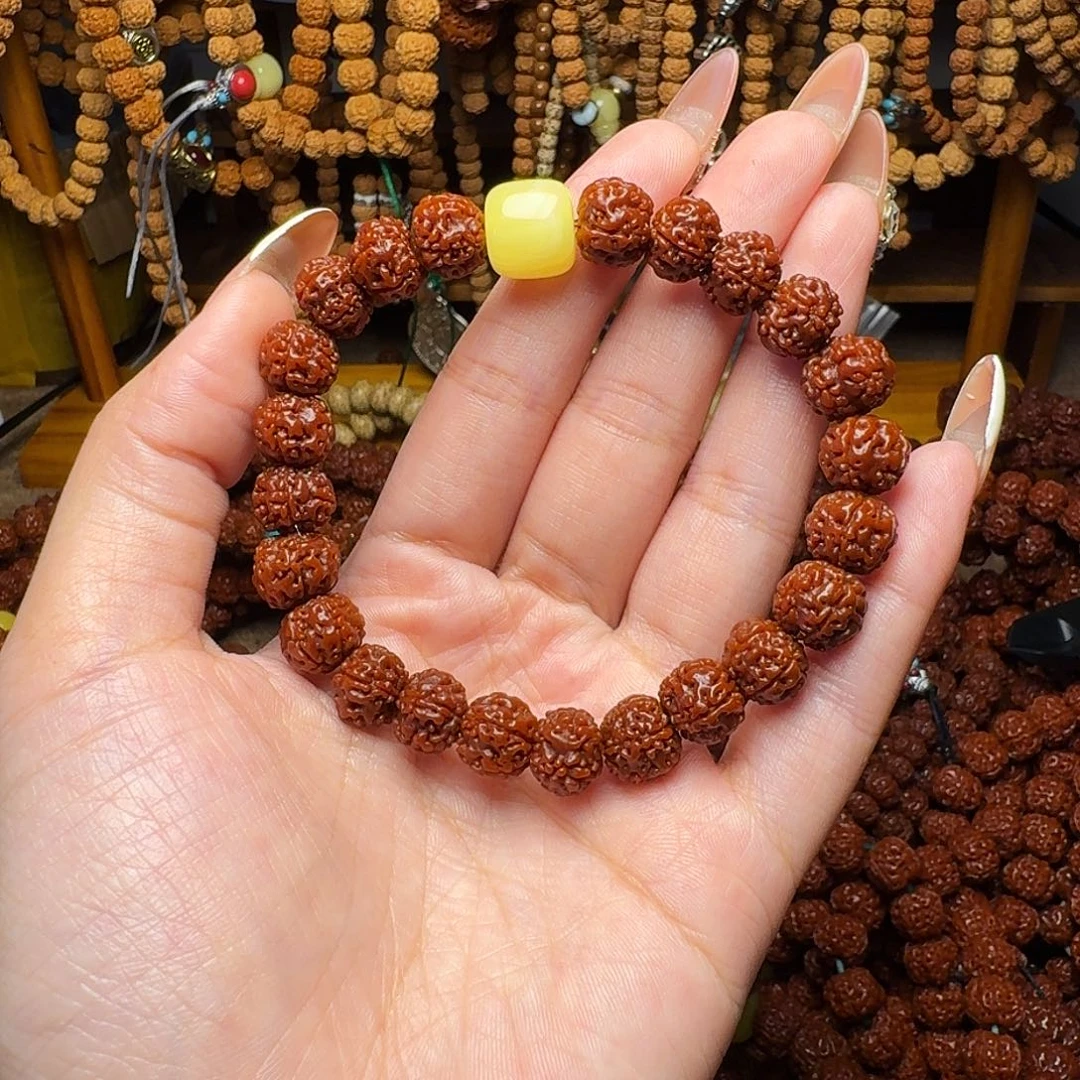 玻***碎吊坠金刚菩提10mm单圈