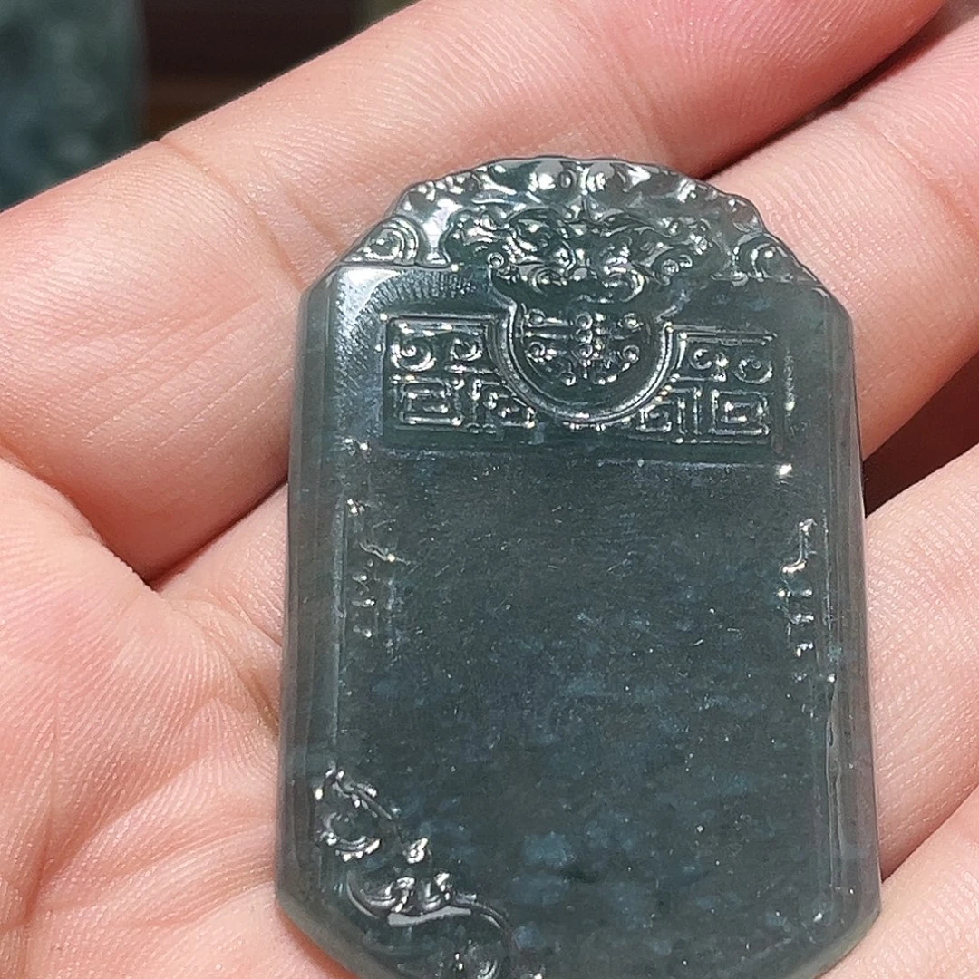 定制翡翠未镶嵌无事牌