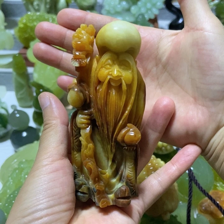 【闪购商品】未镶嵌蛇纹石玉把件宜*忆
