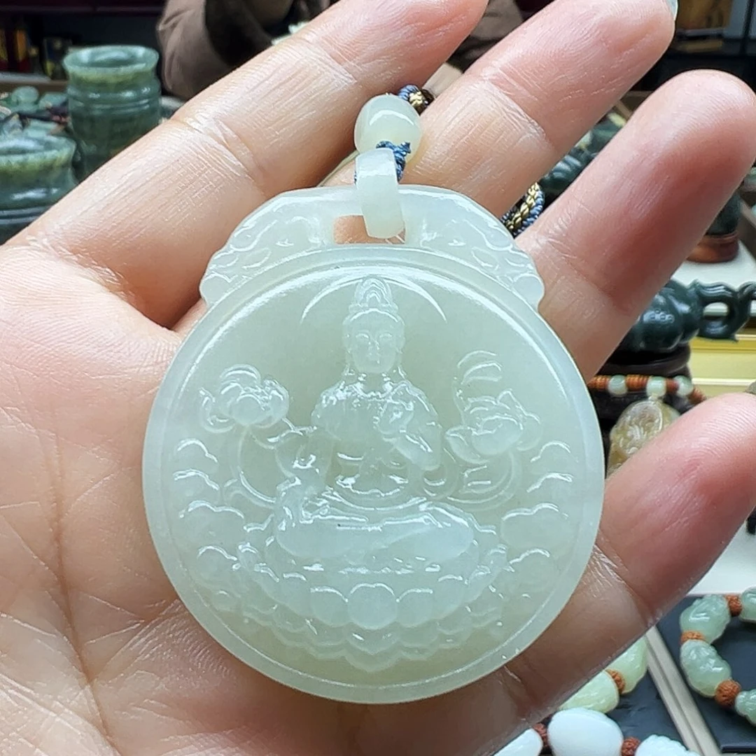 和田玉未镶嵌挂件