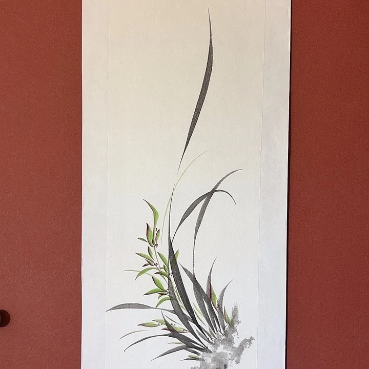 国画听兰老师花鸟