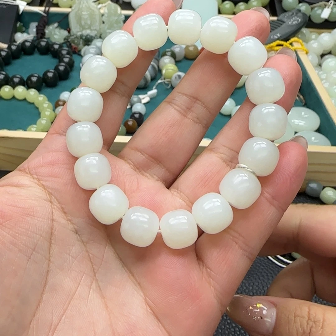 开***迪和田玉未镶嵌手链12