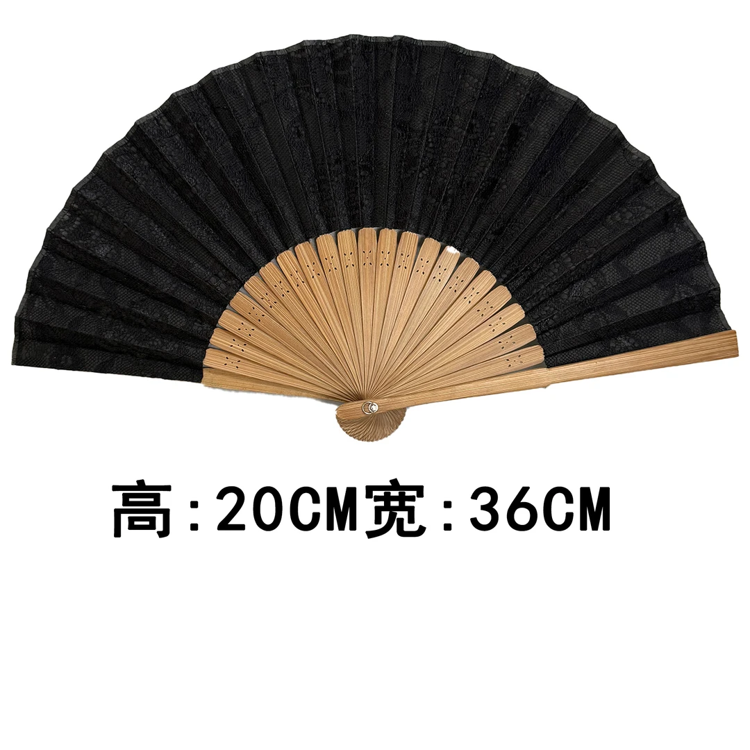 2587#【黑美人】扇子（尺寸很小）高20CM宽36CM