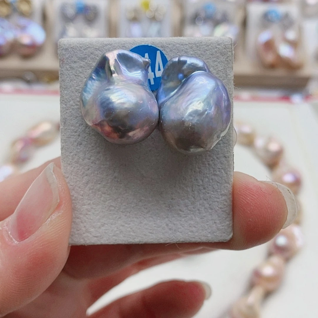 【闪购商品】淡水珍珠耳饰银S925镶嵌