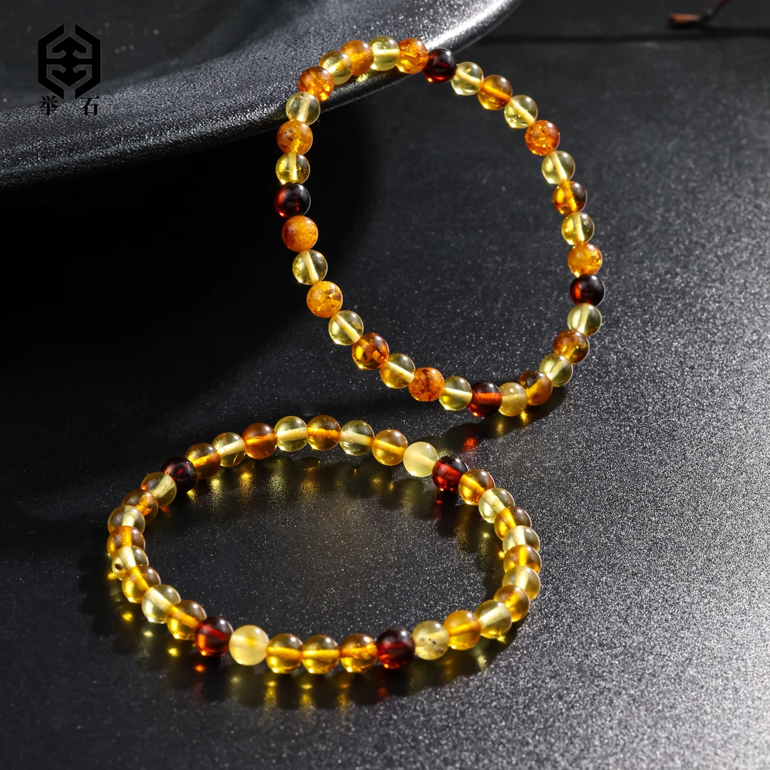 【举石精选】X0629-409-33琥珀手串（一件/多样性发/约5mm）R