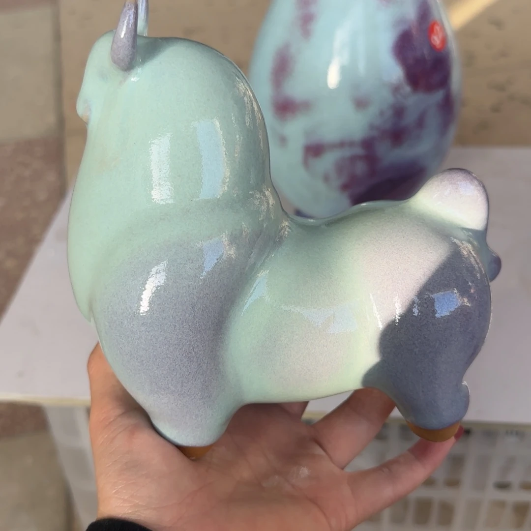 瓷摆件郑家钧窑摆件
