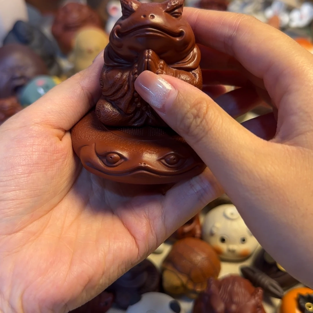 萌****紫砂茶宠紫砂制作工艺流程