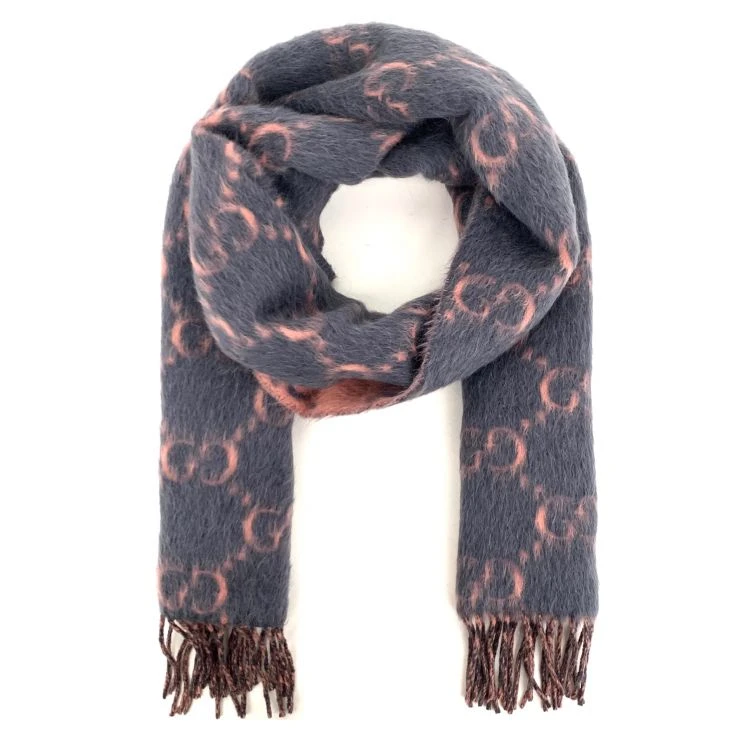 95新 GUCCI/古驰 妃鱼/羊毛/围巾/95新/沐1114