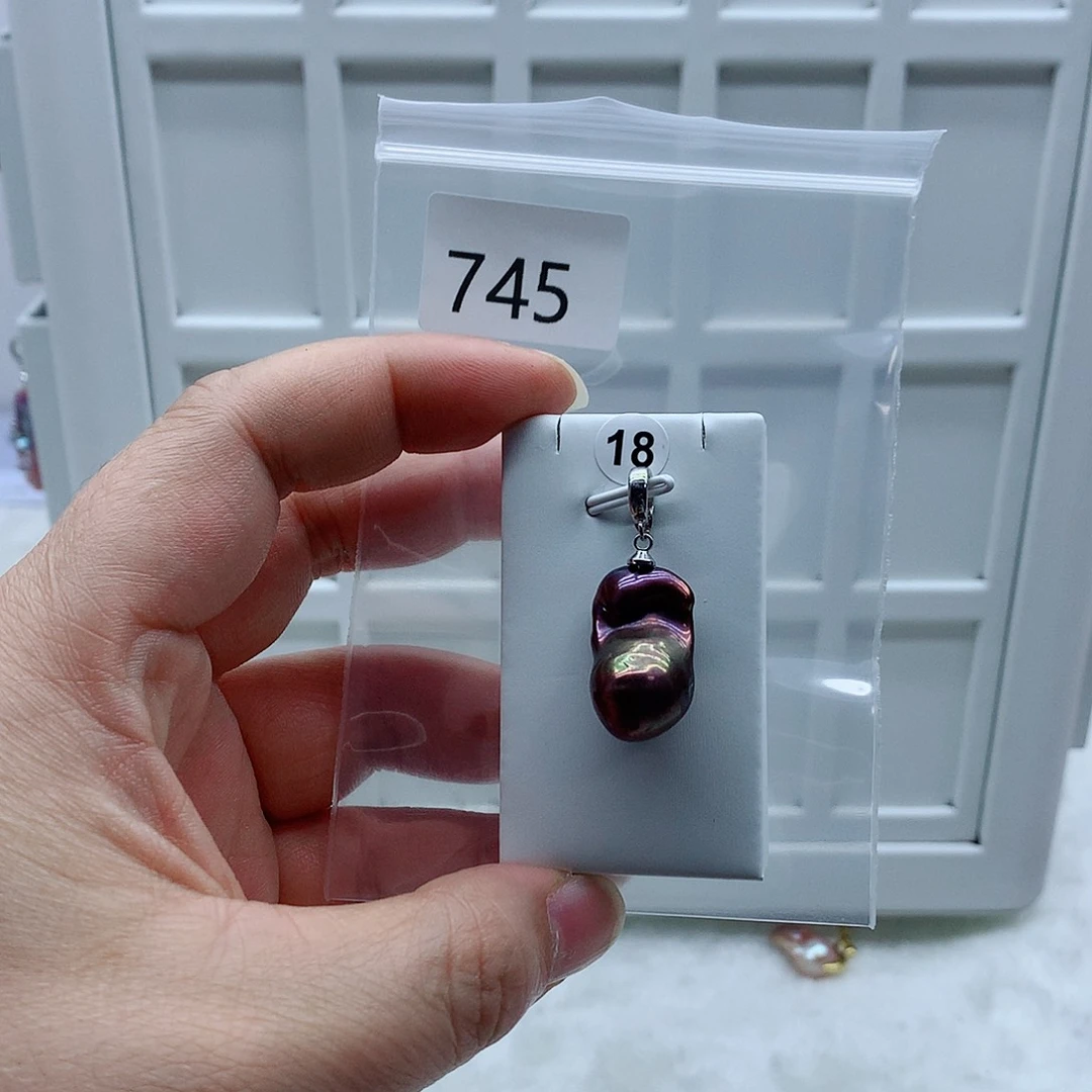 合金淡水珍珠吊坠(不含链)