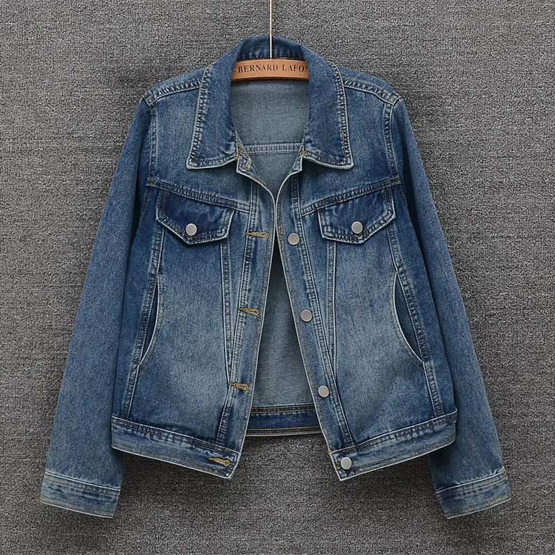 独特超好看牛仔衣女士短款外套2025新款小个子休闲工装夹克衫上衣