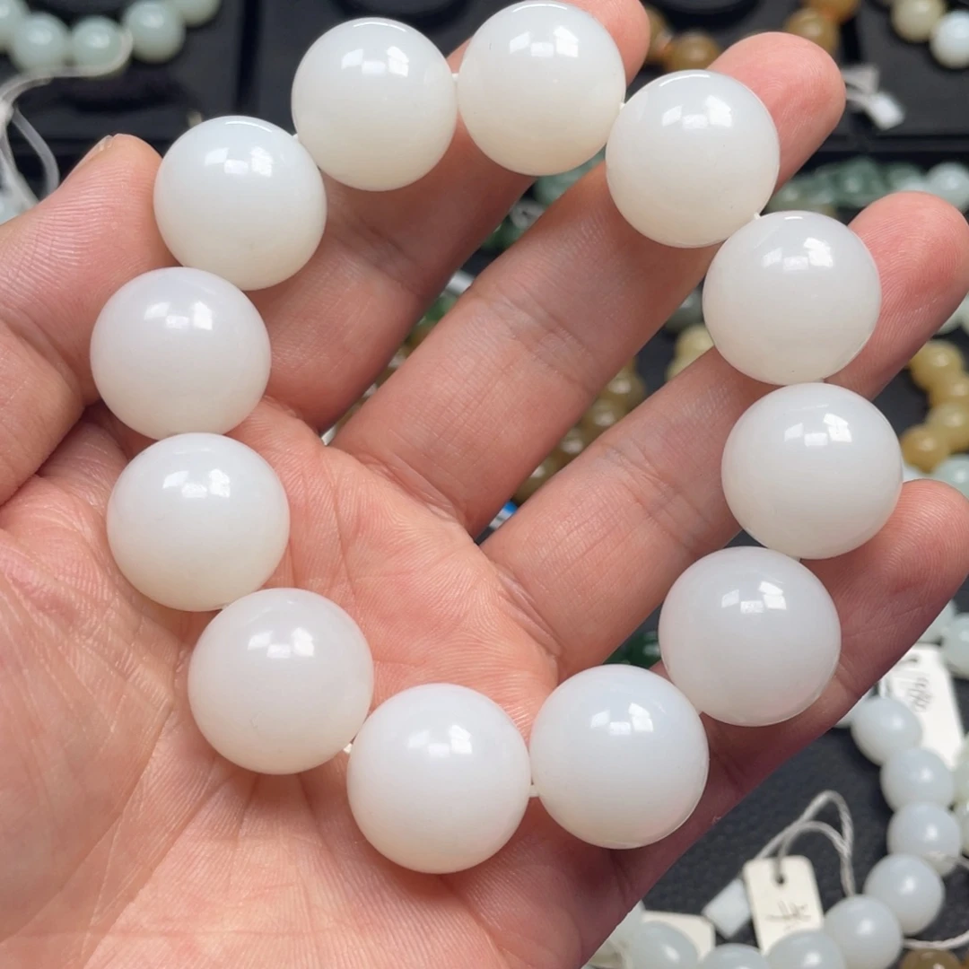 和田玉未镶嵌手链