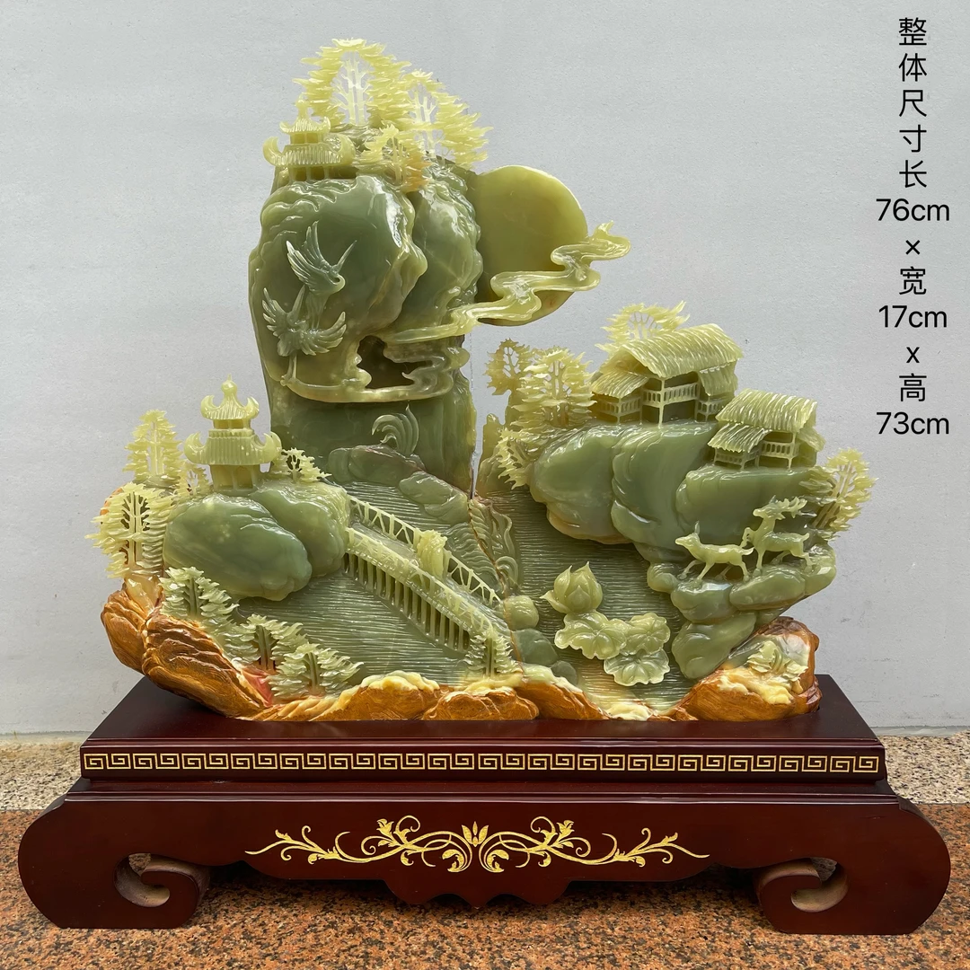 【意境山水】新中式创意高山流水家居客厅玄关装饰品摆件新居乔迁送