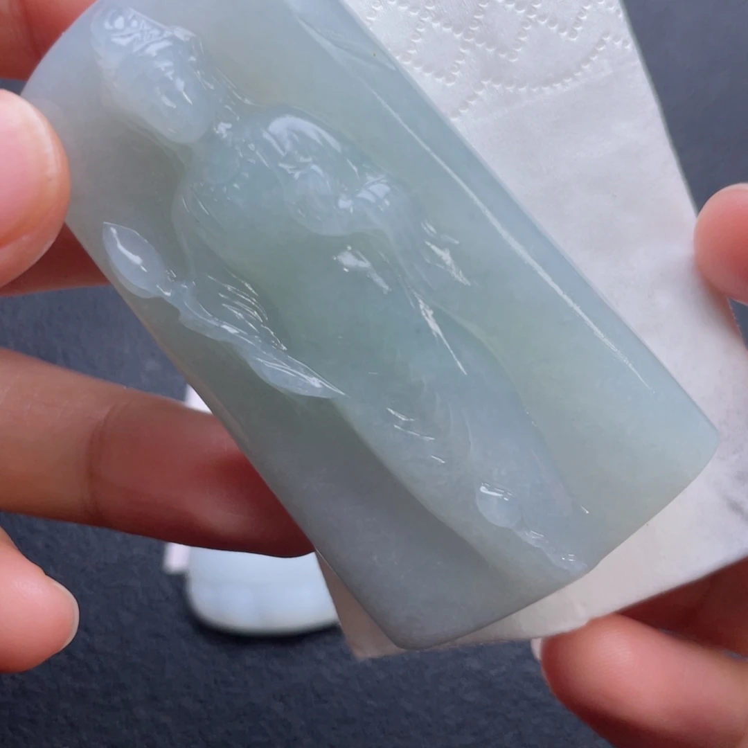 定制翡翠未镶嵌翡翠吊坠