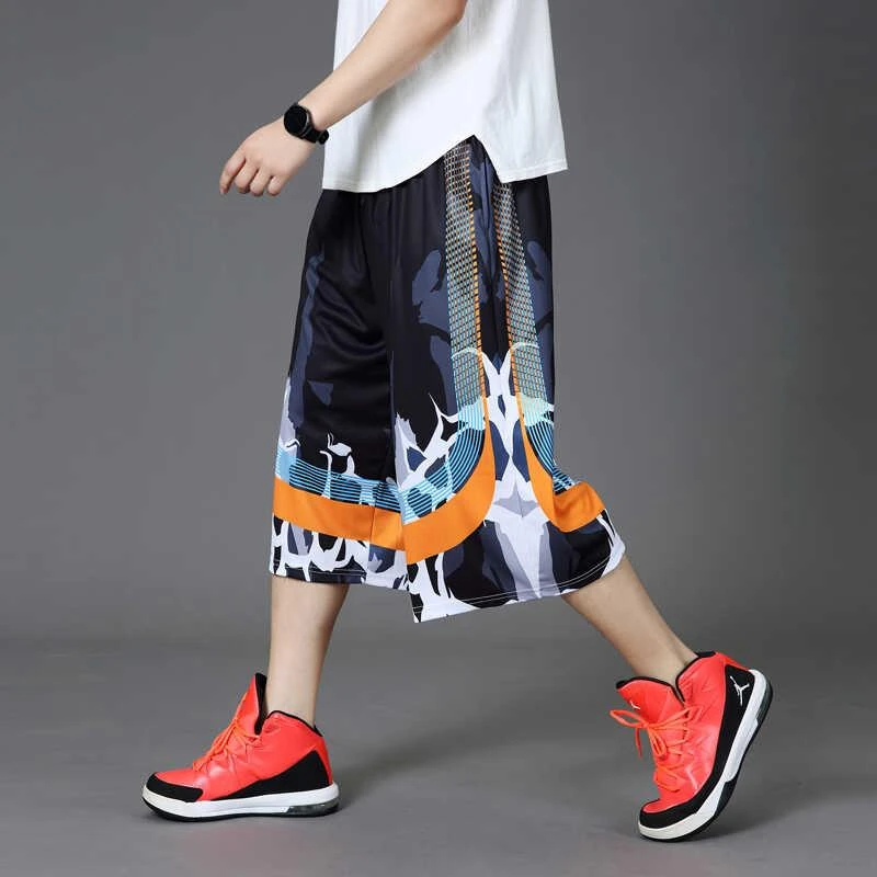 100-380斤胖子短裤速干篮球裤加肥加大运动中裤男式六七分大裤衩