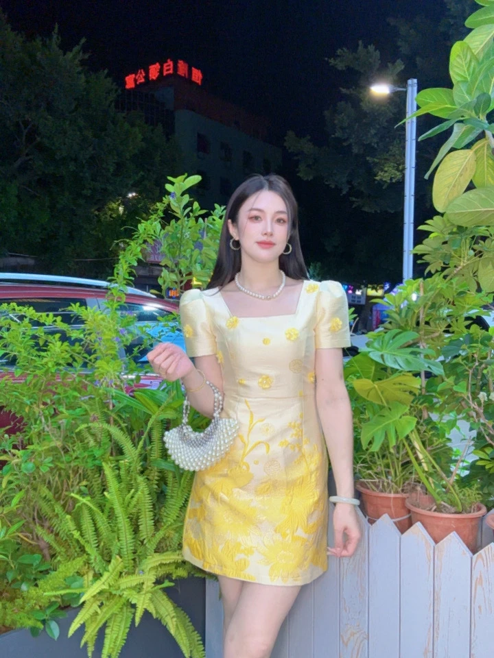 【大佳闺秀】夏季法式连衣裙44675