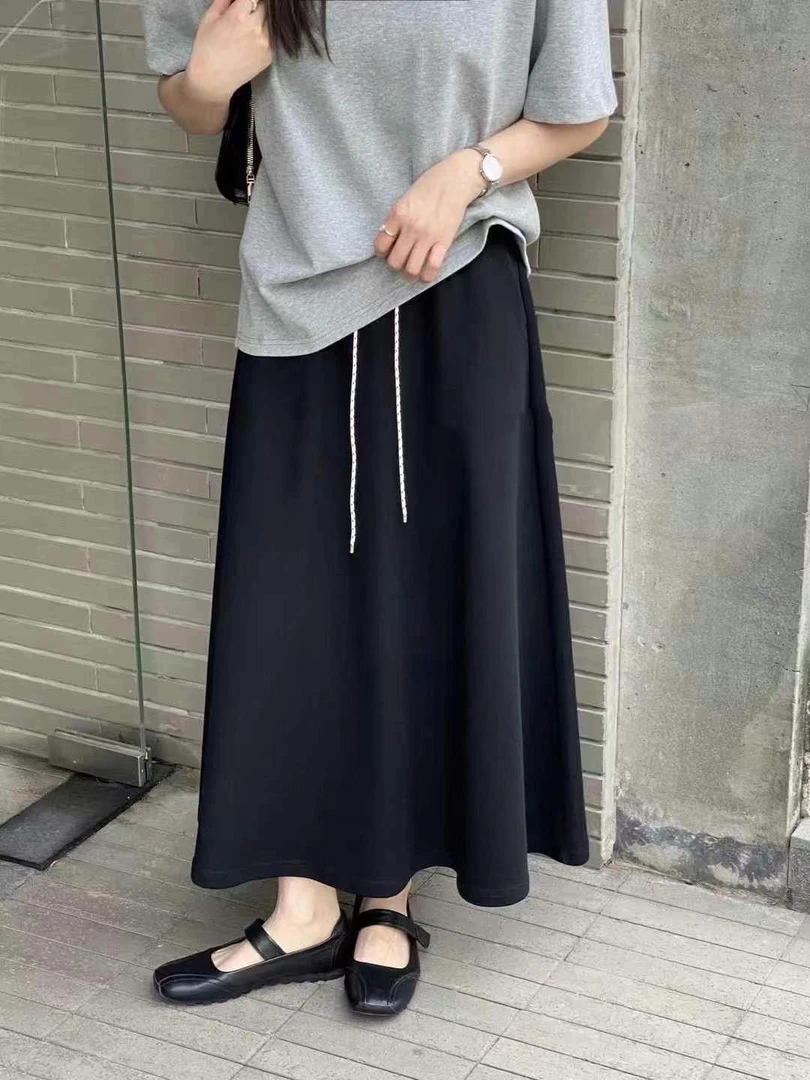 聚彩jucai【早春新款A字软料垂感半裙】98862