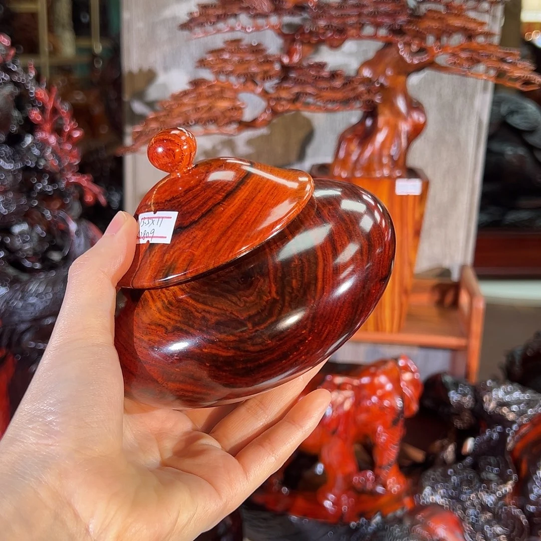 E***0香榧木老挝大红酸枝罐了