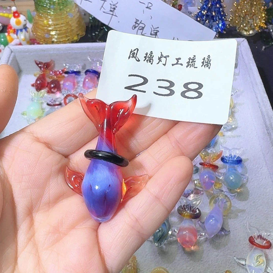 宋****琉璃颈饰238鲸鱼吊坠