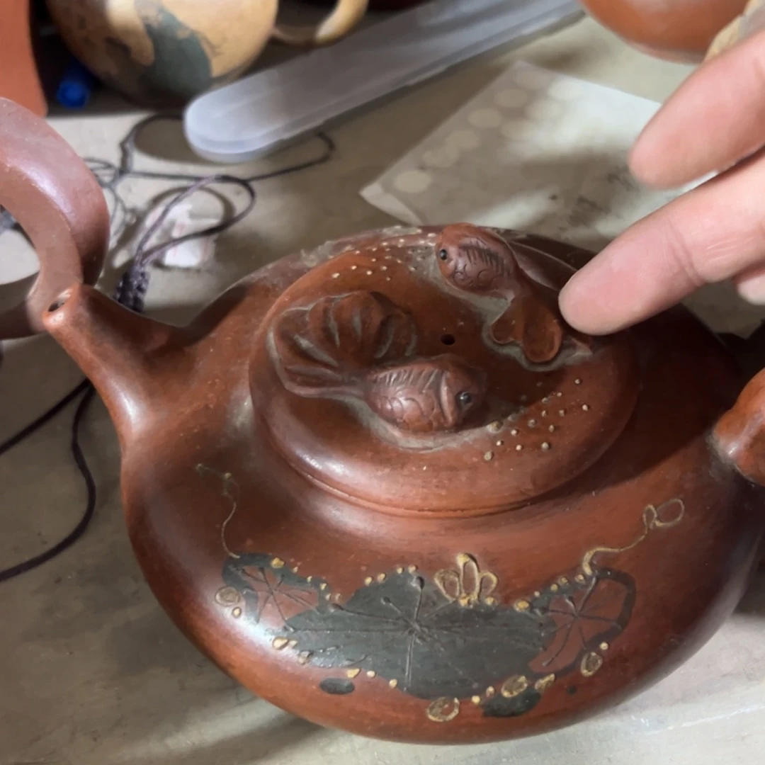 茶壶紫砂老厂紫砂壶一件！