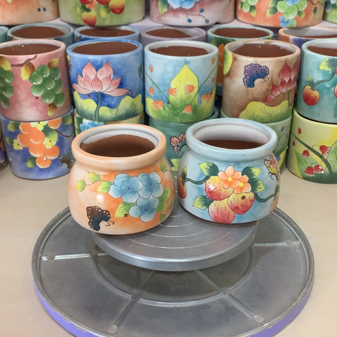 福利花盆，手绘福利