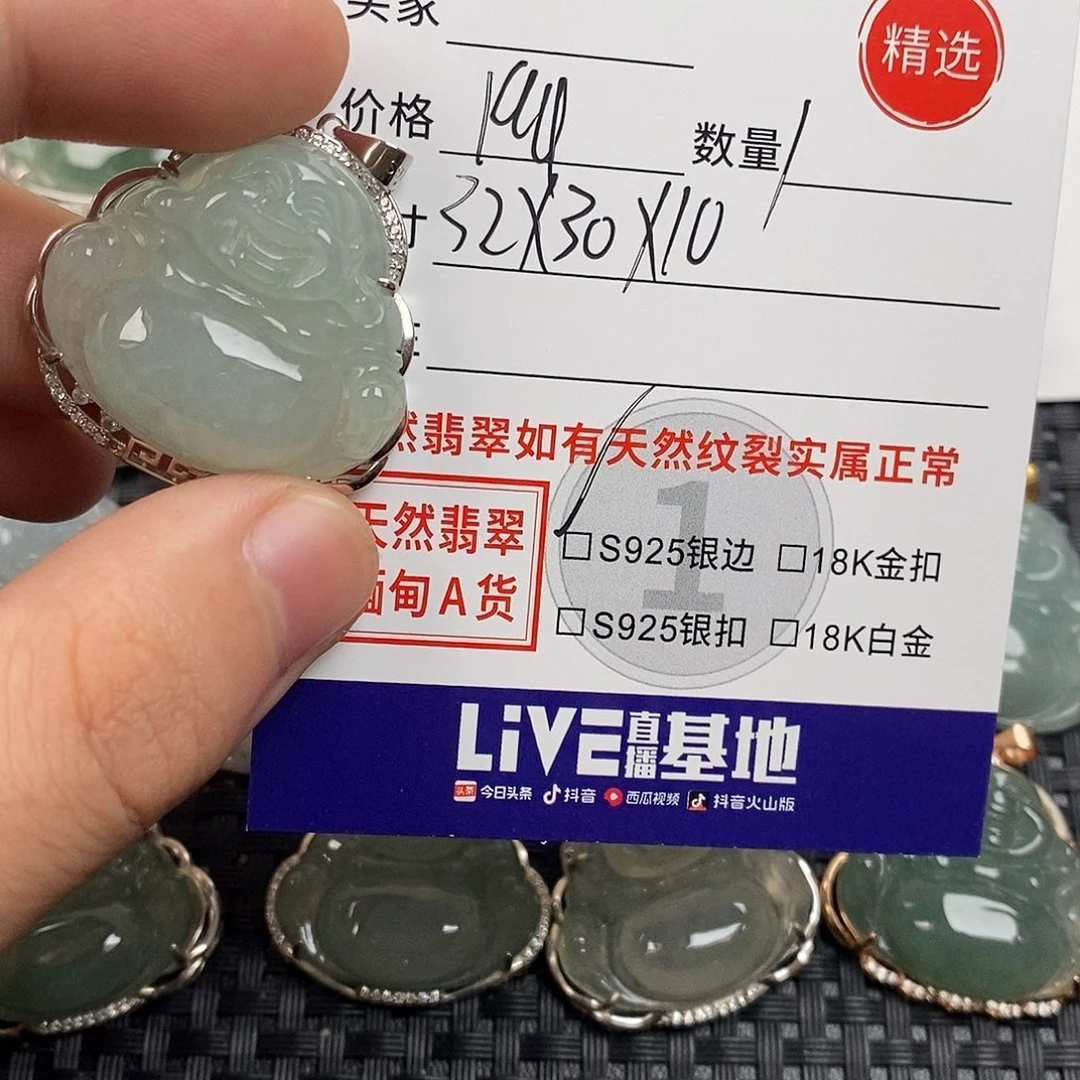 翡翠银S925镶嵌颈饰