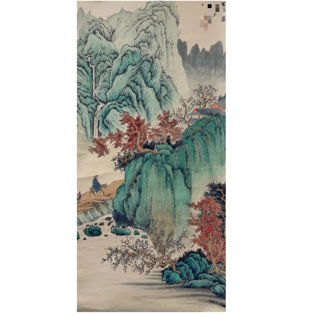 张DQ 款 山水立轴 137X68约8.4平尺