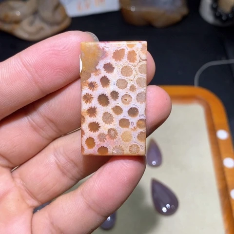 【闪购商品】硅化玉吊坠(不含链)未镶嵌