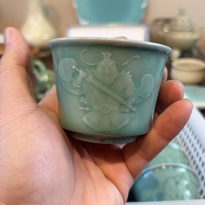 瓷片龙泉青瓷福利青瓷鸡